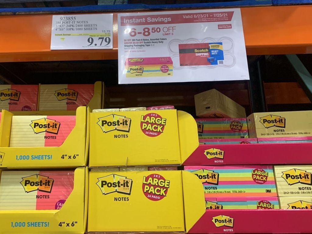Post-It Notes at Costco