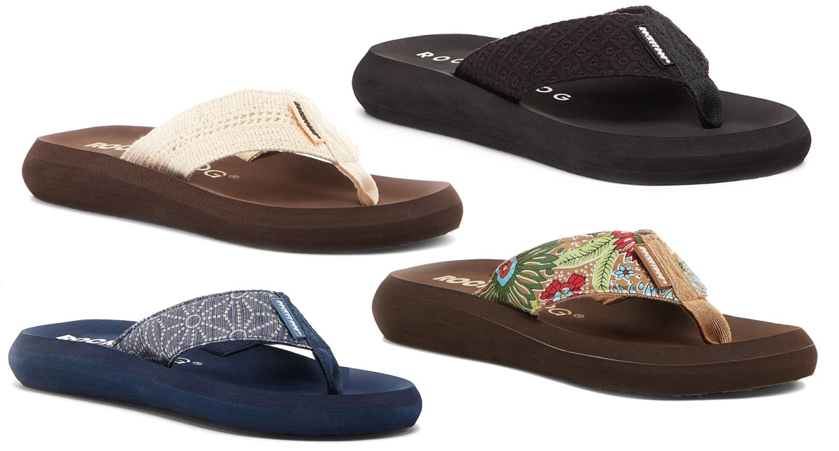 four sandals in various styles