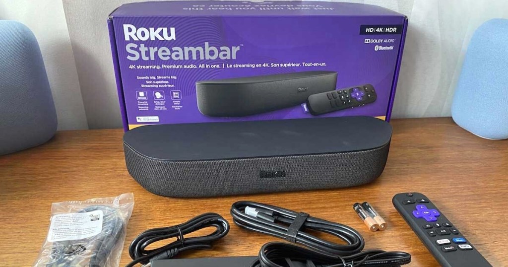 Roku Streambar Powerful 4K Streaming Media Player