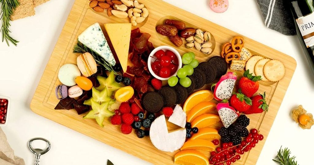 Wood Cheese and Charcuterie Board
