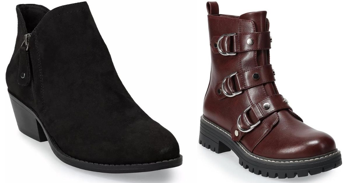 kohls low boots