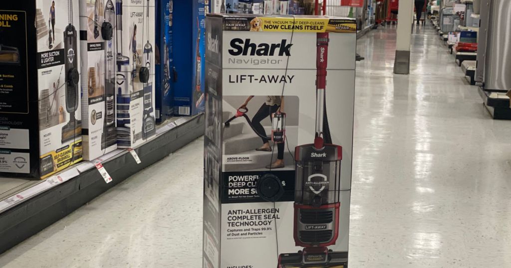 vacuum in box in middle of aisle