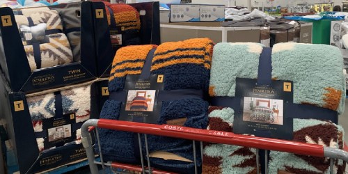 Pendleton Sherpa Fleece Twin Size Blankets Just $19.99 at Costco