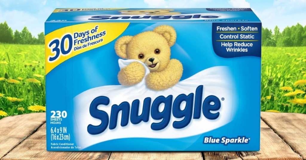 Snuggle Fabric Softener Dryer Sheets Blue Sparkle 230 Count