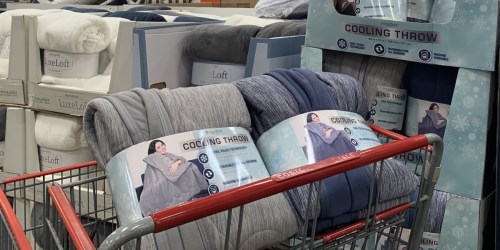 Reversible Cooling Throw Blankets Only $14.99 at Costco