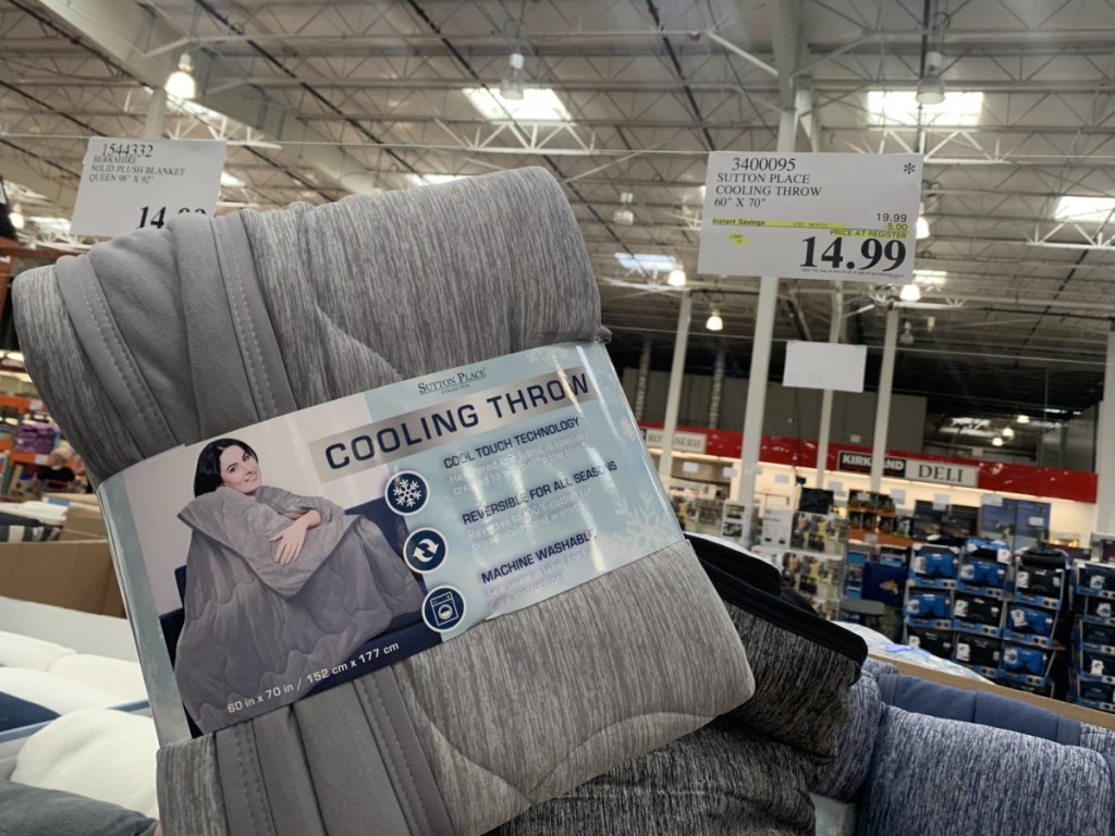 Reversible Cooling Throw Blankets Only 14.99 at Costco