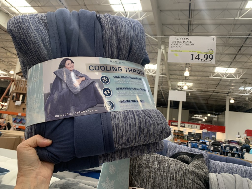 Reversible Cooling Throw Blankets Only $14.99 at Costco