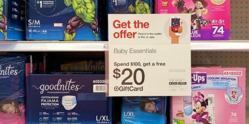 $100 Worth of Huggies Training Pants and Diapers Only $53 After Target Gift Card, Cash Back, & Rewards!