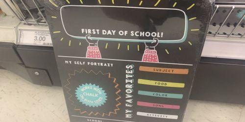 NEW Chalkboard Signs at Target | Choose from First & Last Day of School or Birthday Signs for Just $3