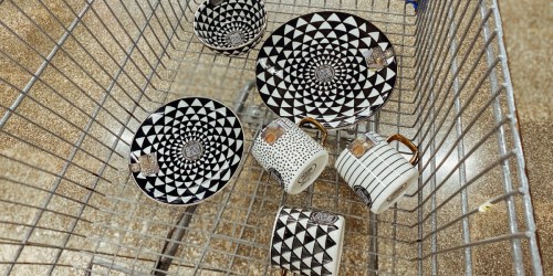 Modern Black & White Stoneware Mugs, Bowls, & Plates Just $4.78 at Walmart
