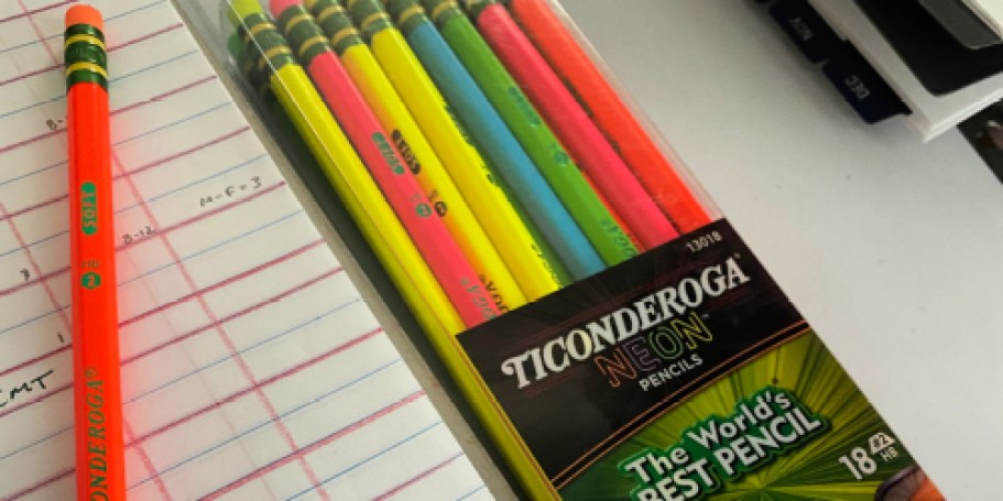 Ticonderoga Neon Pencil 18-Pack Only $5.49 Shipped on Amazon