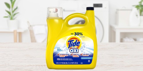 ** Tide Simply + Oxi Laundry Detergent 150oz Bottle for $8.99 on Amazon