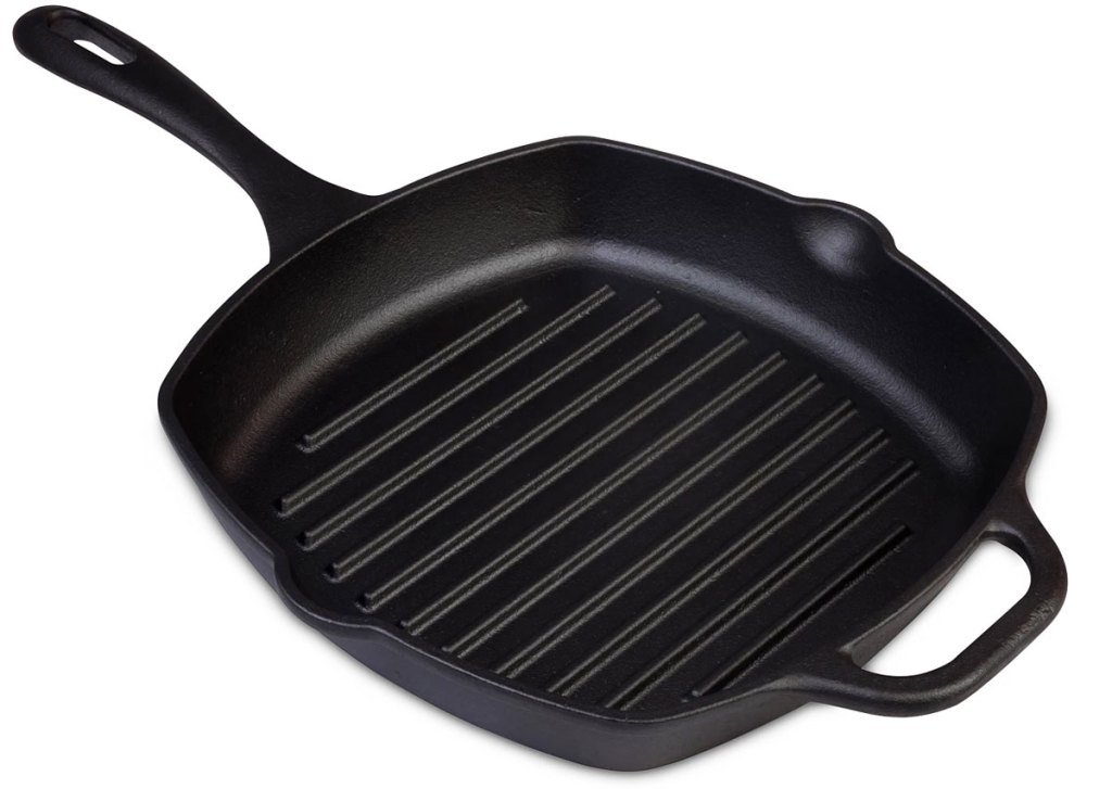 square cast iron grill skillet