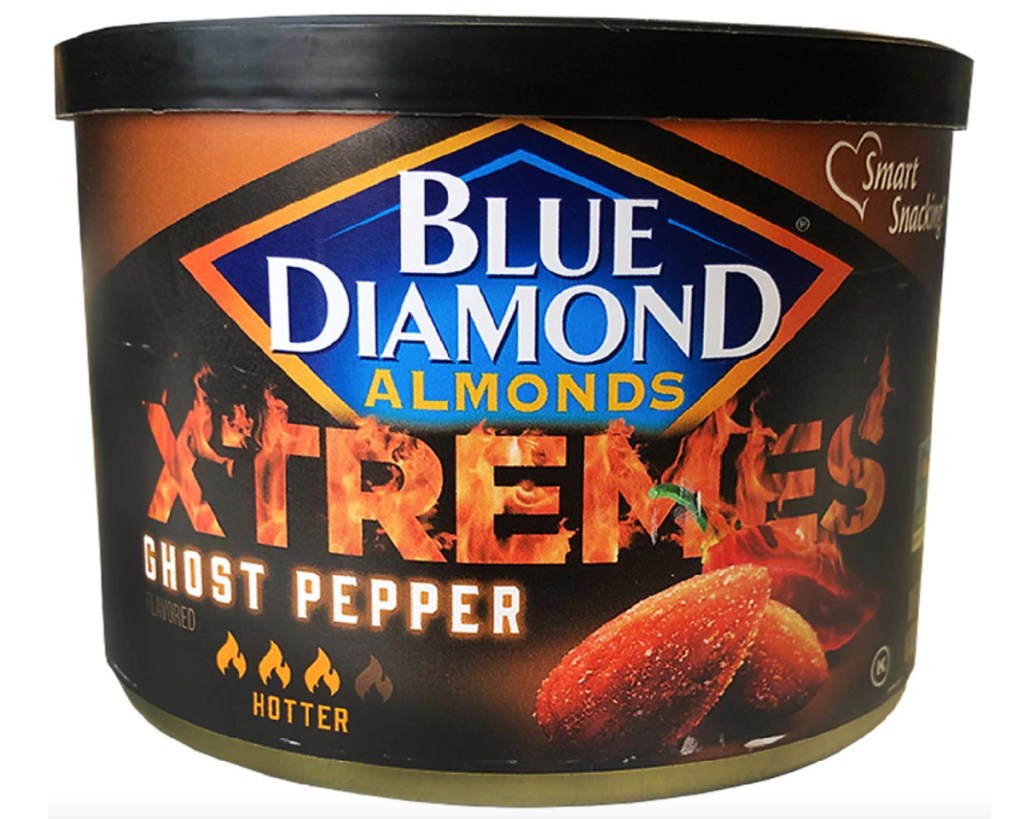 blue diamond almonds xtreme ghost pepper can