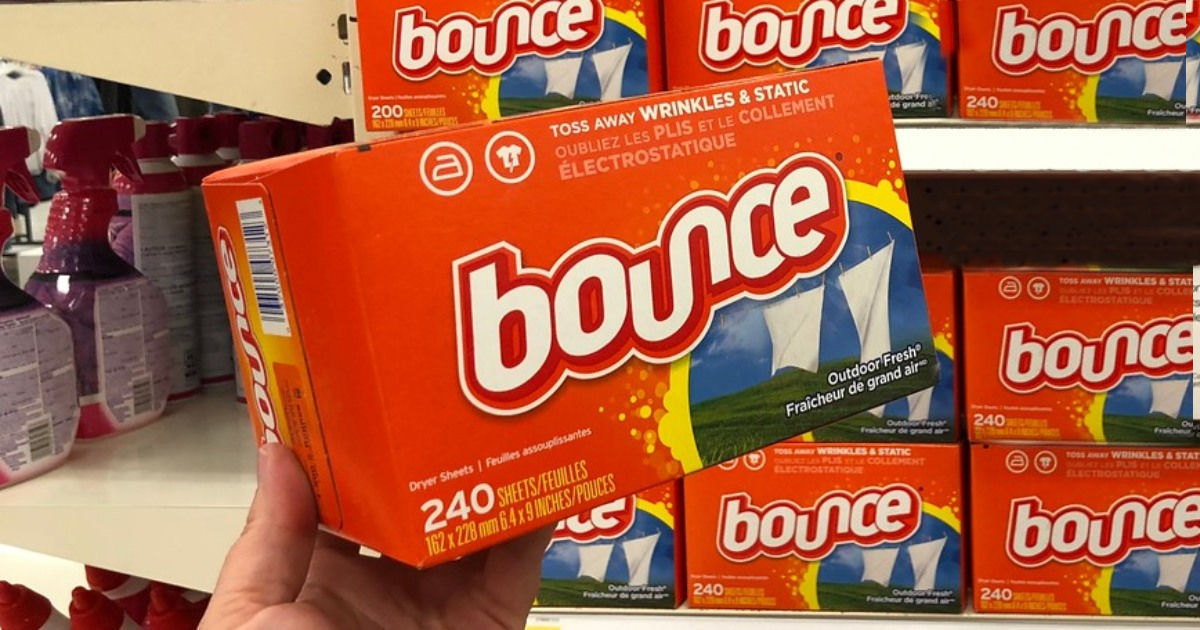 Bounce Outdoor Fresh Box held up in woman's hand