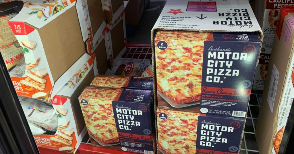 boxes of motor city pizza