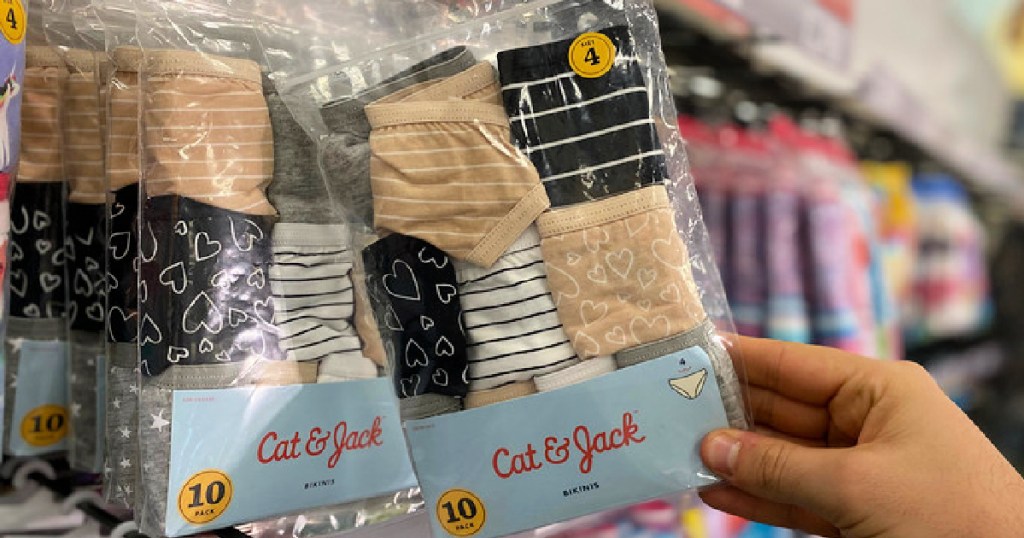 cat and jack girl underwear 10 pack