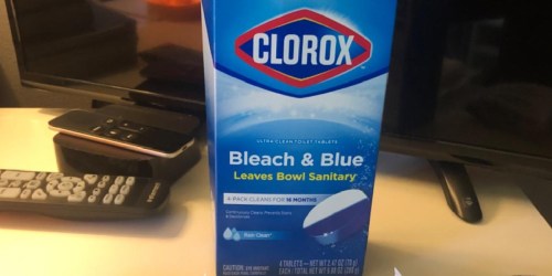 Clorox Bleach & Blue Toilet Tablets 4-Pack Just $6 Shipped on Amazon
