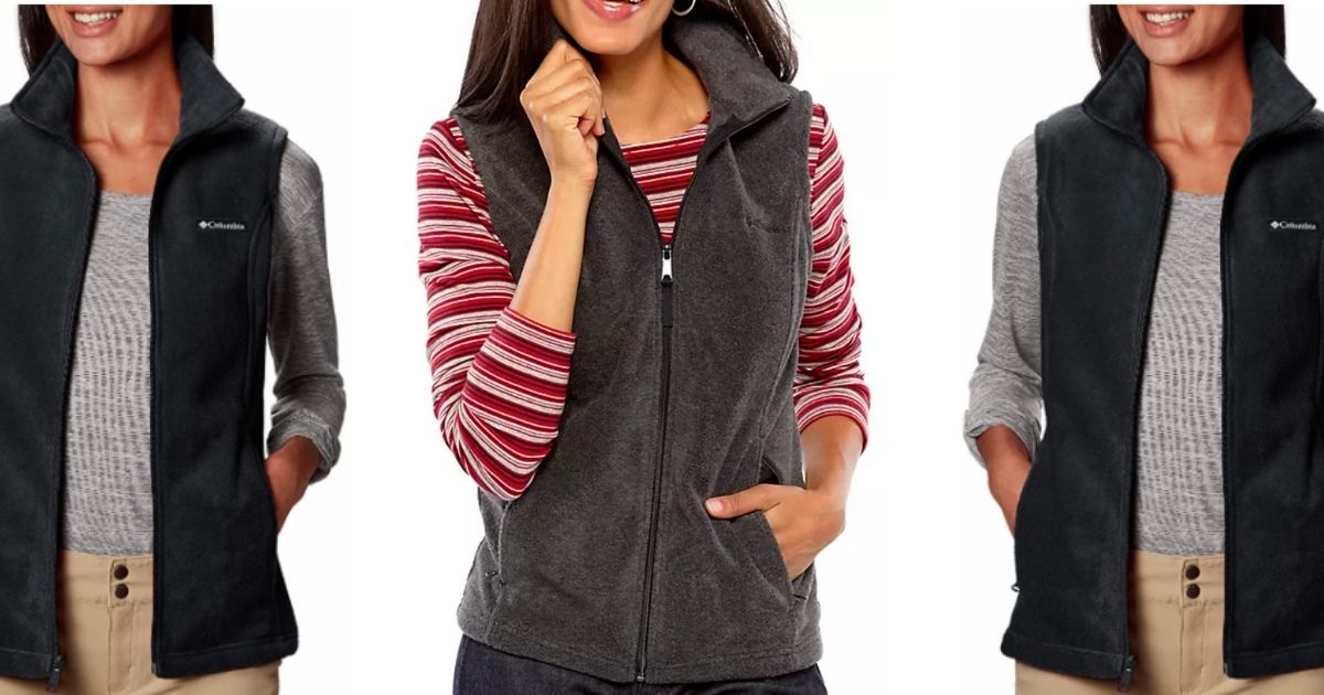 columbia fleece vests womens