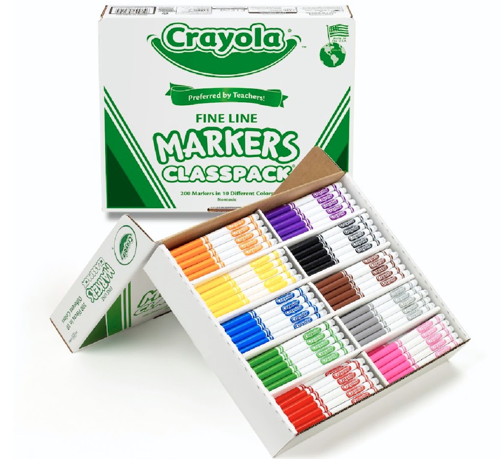 crayola fine line markers classpack