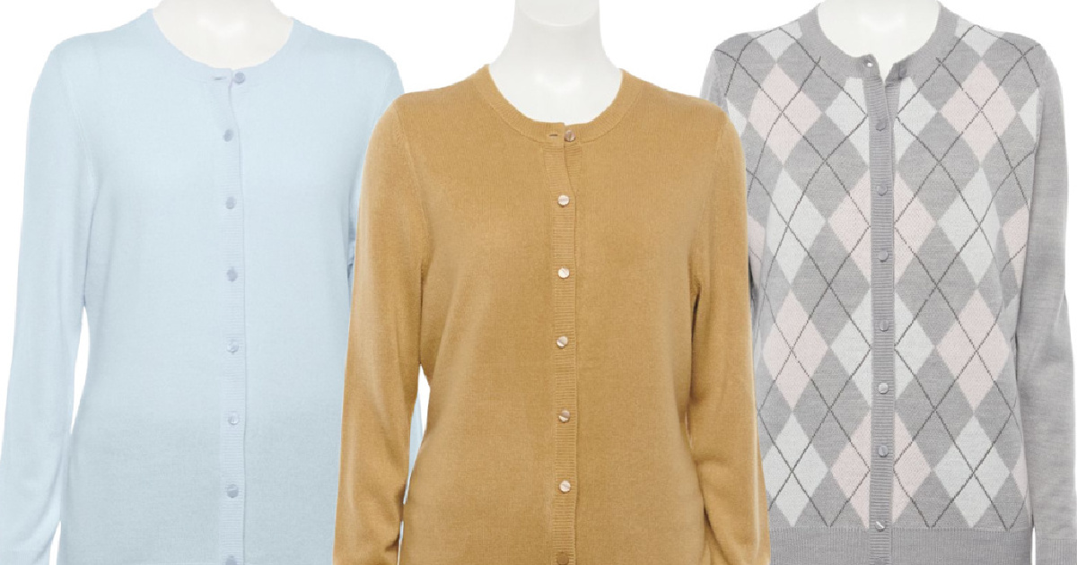 kohl's croft and barrow cardigan