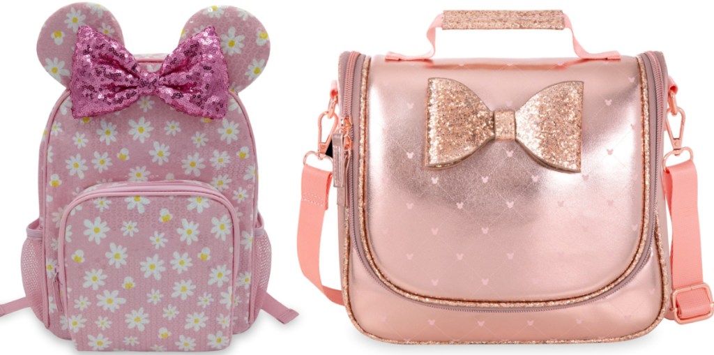 Minnie Mouse backpack and lunch box