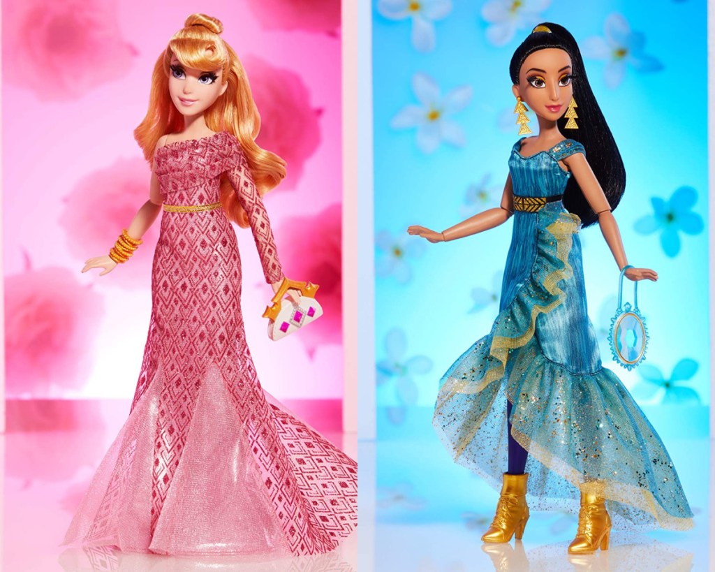 disney princess dolls aurora and jasmine