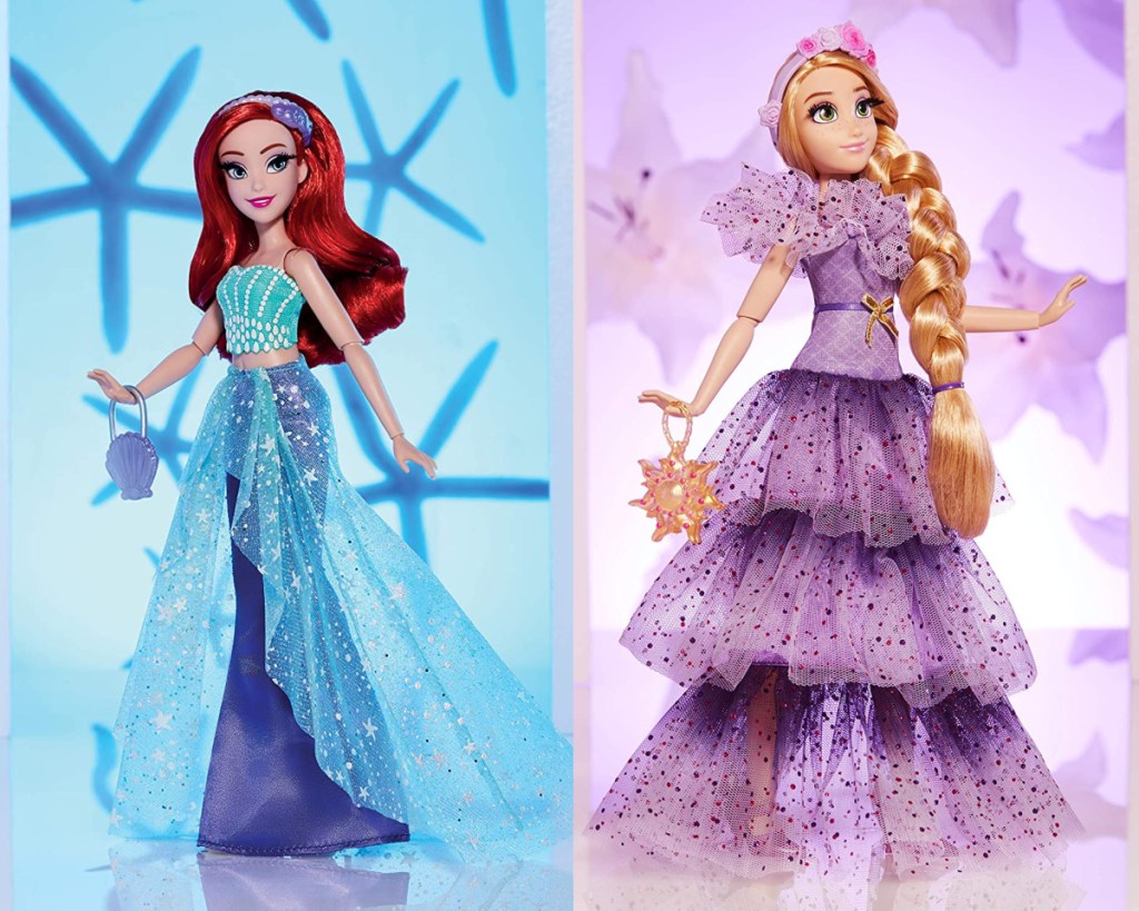 disney princess style dolls ariel and rapunzel
