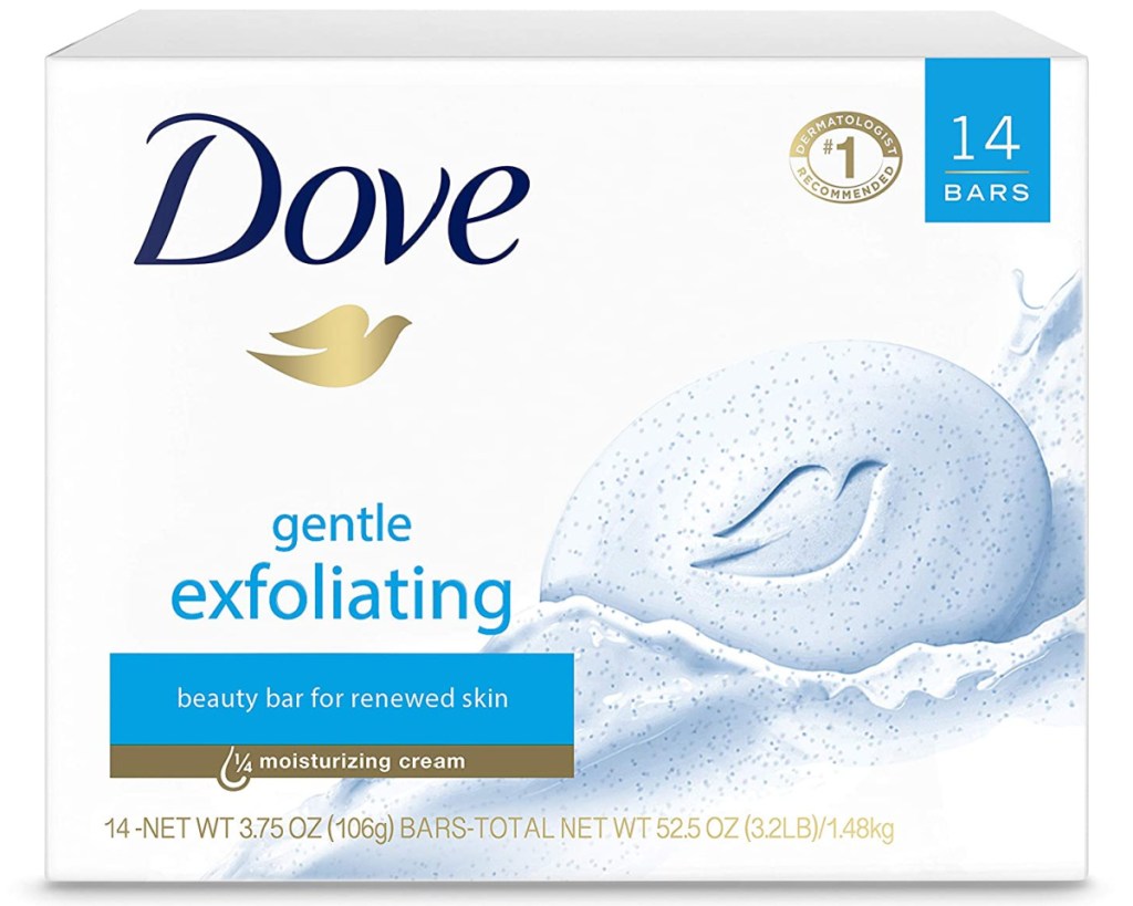 dove bar soap gentle exfoliating