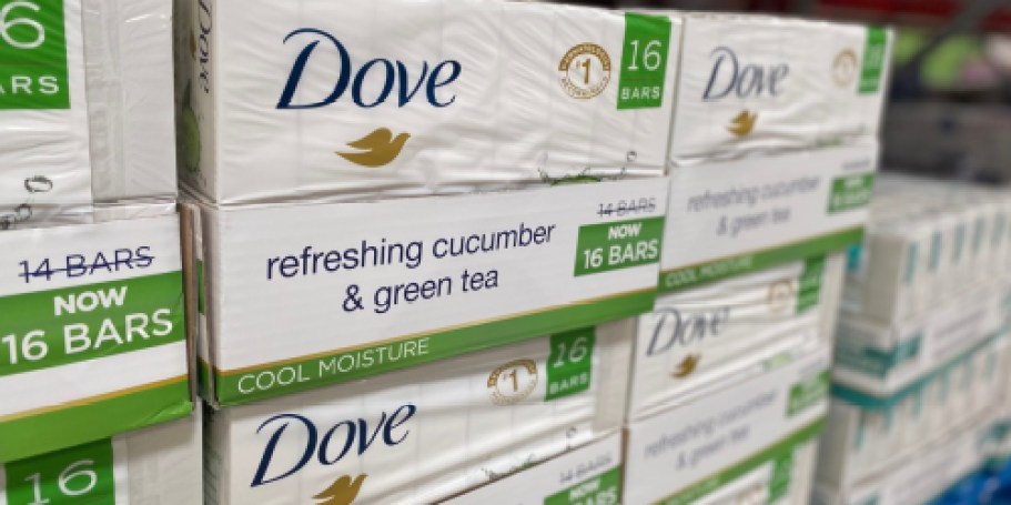 Dove Beauty Bars 16-Pack Only $14.48 on Amazon (Just 91¢ Per Bar)