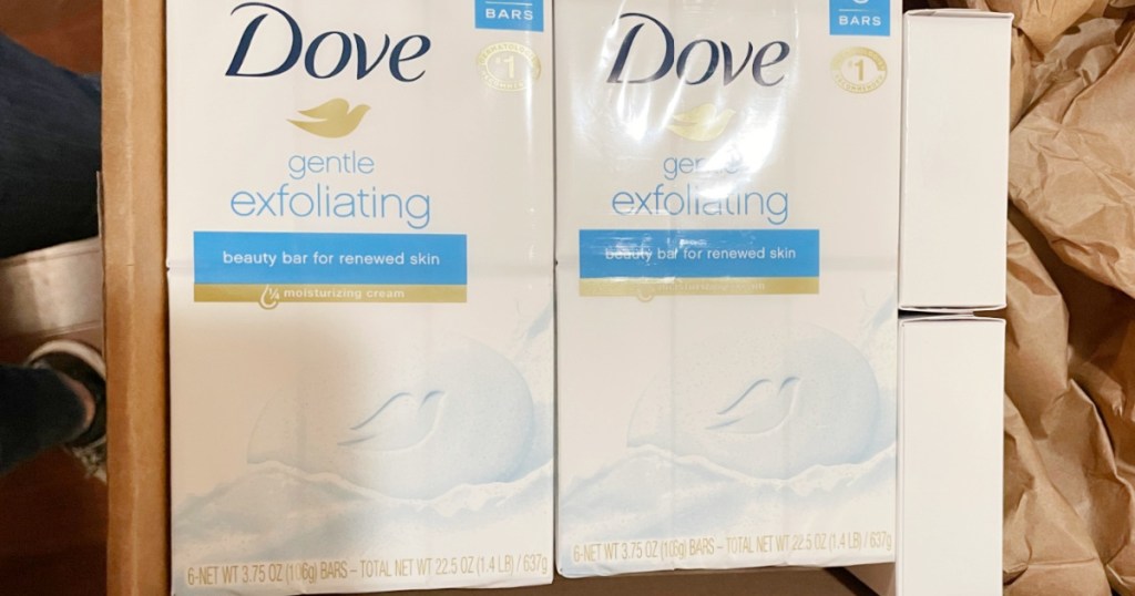 dove exfoliating bars soap