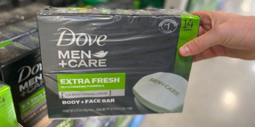 Dove Men+Care Bar Soap 14-Count Just $12.33 Shipped on Amazon (Regularly $15)