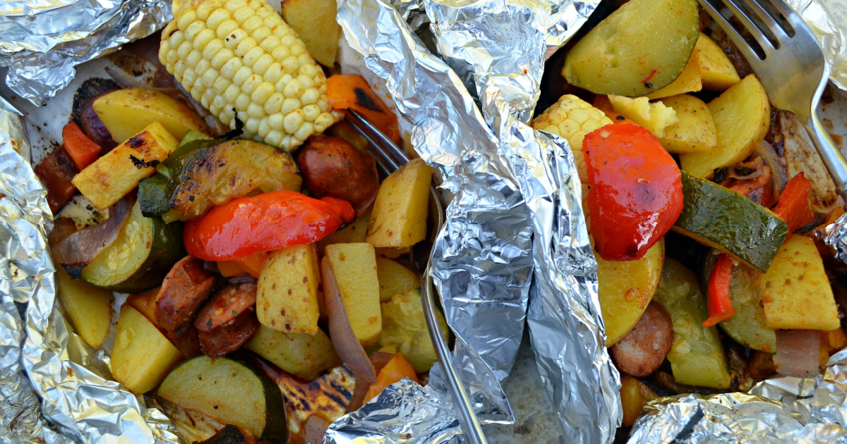 4 Easy Foil Packet Meals for the Oven, Grill, Or Camping | Hip2Save