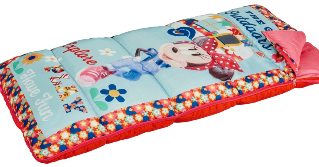 minnie mouse sleeping bag and pillow