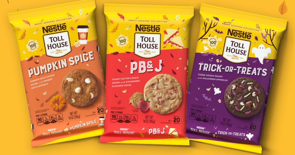 Three new Nestlé Toll House cookie dough flavors