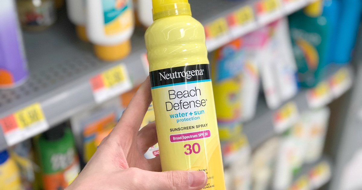 neutrogena beach defense spf 30 sunscreen spray at walmart hip2save