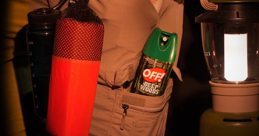 off! bug spray in pocket