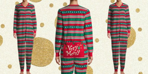 Women’s Holiday Onesie Pajamas Only $7.45 on Walmart.com (Regularly $20)