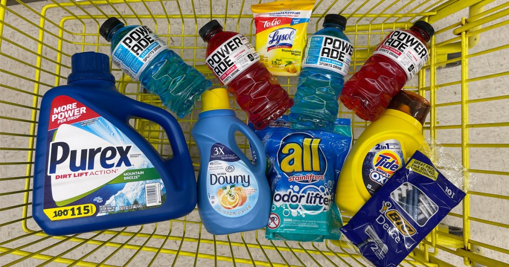 products in cart at dollar general