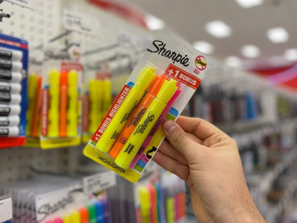 zvýrazňovače špiček sekáče Sharpie