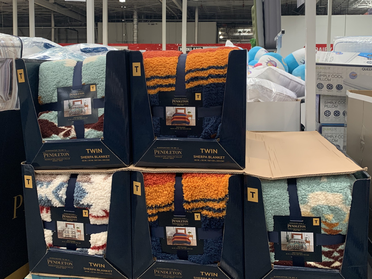 Pendleton Sherpa Fleece Twin Size Blankets Just $19.99 at Costco