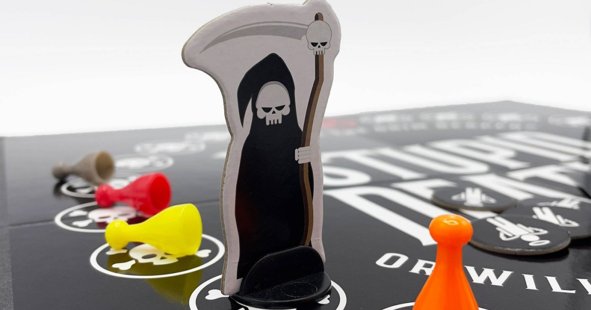 board game showing grim reaper
