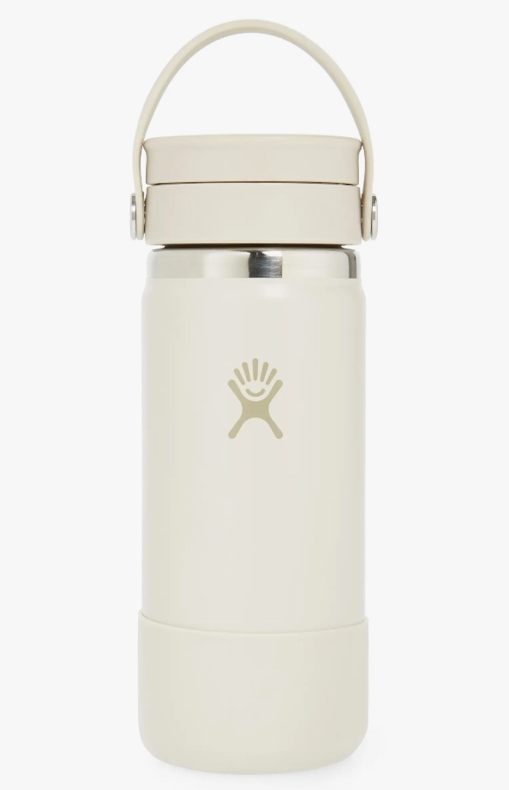 white colored hydroflask bottle stock photo 