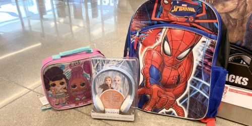 Kids Character Backpacks Only $8.99 & Lunchboxes Only $6.99 at ALDI ( Disney, Marvel, LOL Surprise, & More)