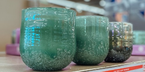 Artisan Glass Candles Only $8.99 at ALDI