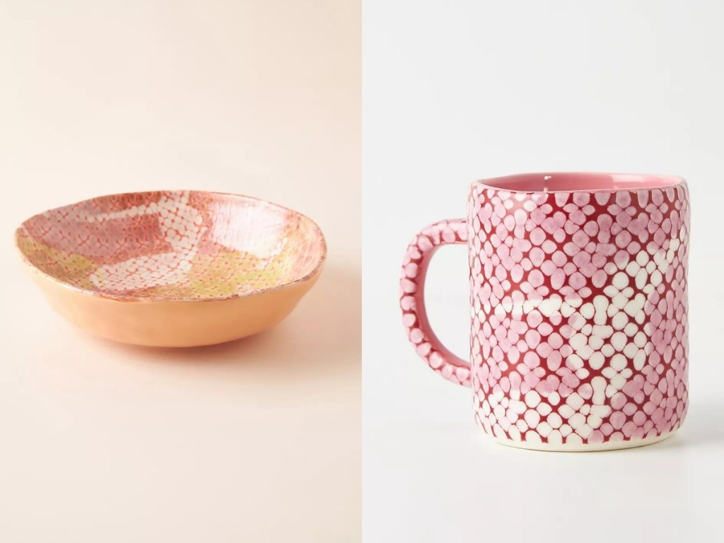 cora mug and bowl from anthropologie