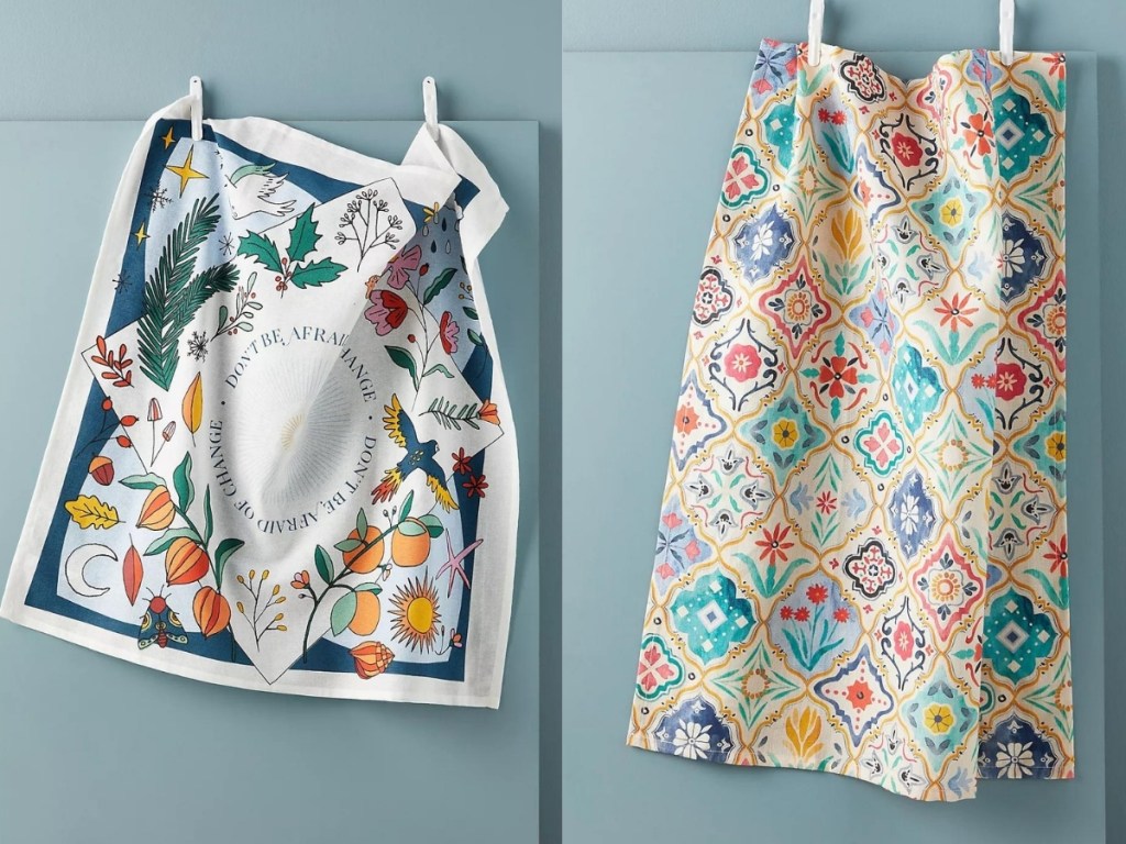 dish towels from anthropologie 