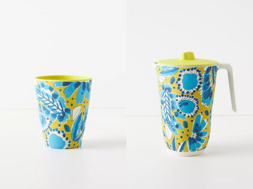 vera for anthropologie tumbler and pitcher