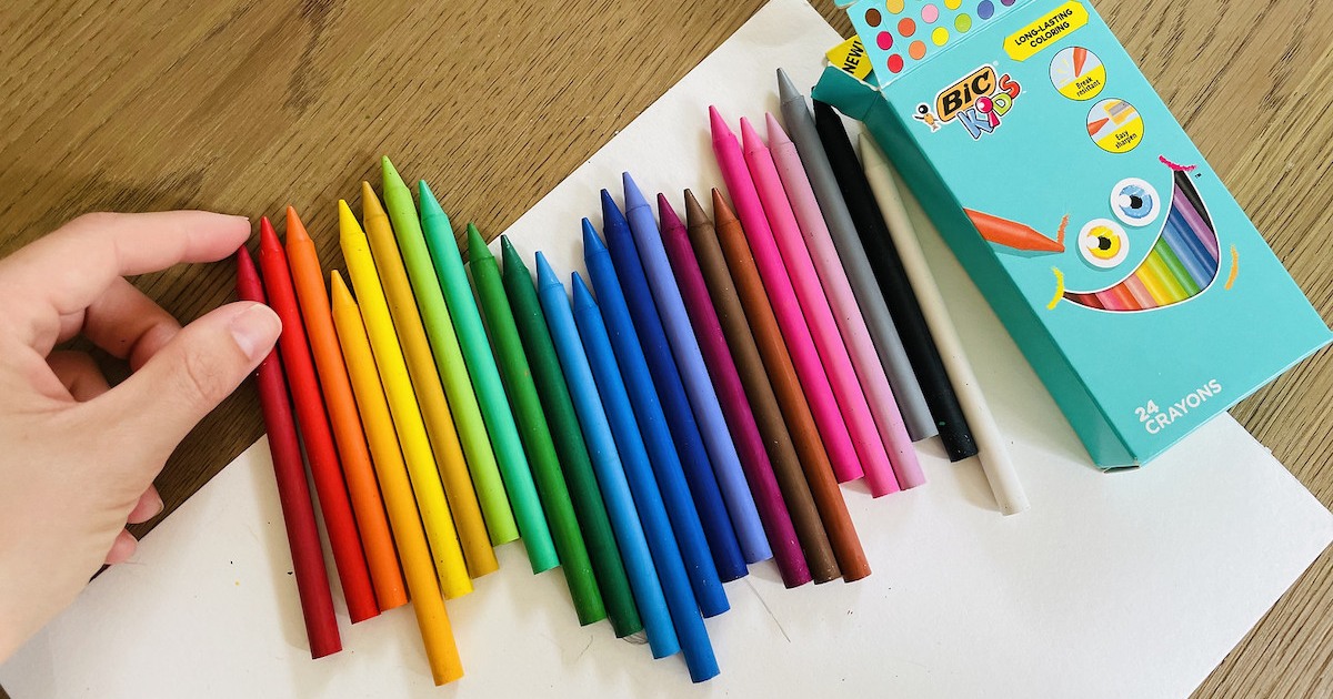 New Bic KIDS Washable Markers Coloring Pencils Crayons Lot NIB 