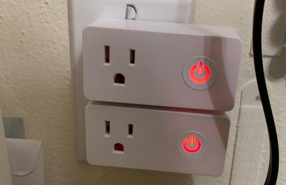 two smart plugs in an outlet